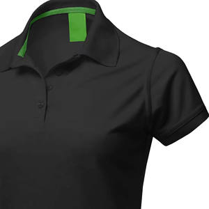 Chemises décontractées pour couples, en coton 100 %, tricotées, unies, respirantes, grande taille, avec logo décoratif, manches courtes, vente en gros - Product Image 5