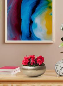 Cuenco decorativo de metal dorado hecho a mano, sin BPA y ecológico, resistente al calor, apto para lavavajillas para decoración de fiestas - Product Image 6