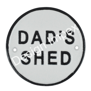 Letrero y placa de pared de cobertizo de Papás, letrero personalizado de puerta y pared de fácil montaje, letreros generales de Metal de la mejor calidad a precio competitivo - Product Image 5