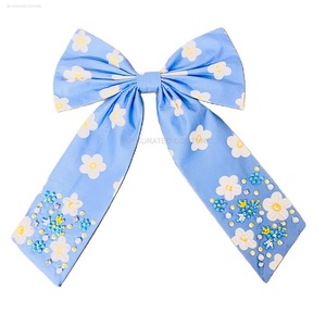 Accesorios para el cabello de moda de aspecto relajante, lazos de cola de cocodrilo hechos a mano multicolor para niños y niñas, lazos con cuentas personalizados - Product Image 4