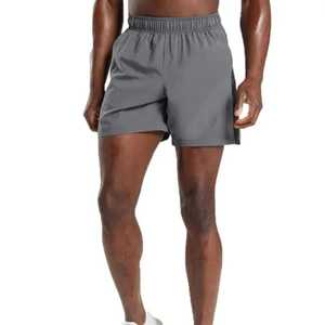 Short de sport pour hommes 2024 dernière version motif solide vêtements d'entraînement de fitness grande taille plusieurs couleurs décorées - Product Image 1
