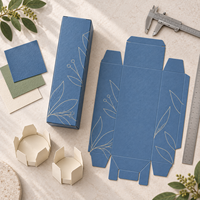 Coffret cadeau pour vin sans alcool avec maintien du col en papier et surface imprimable pour la marque