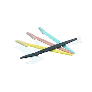 Cuchilla manual de acero inoxidable para dar forma a las cejas, rasuradora de cejas con hoja inclinada, rasuradora facial para depilar el vello facial - Product Image 2