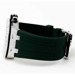 Superbe montre de luxe mécanique à mouvement automatique en acier inoxydable avec Moissanite glacée conçue pour la mode haut de gamme - Product Image 4