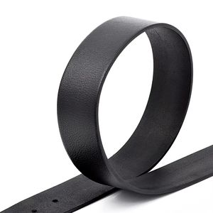 Boucle ardillon Jeans taille ceinture élastique hommes cuir de vachette véritable ceintures Design de luxe boucle ceinture mâle - Product Image 5