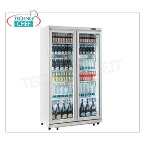 Refrigerador de Vidrio de 2 Puertas Technochef DC1050, 1050 Litros, Temperatura Ventilada Fuente de Energía Eléctrica Clase C de -1/+10C - Product Image 2