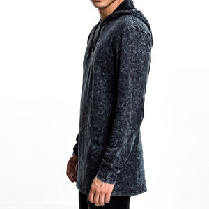 OEM Streetwear Heavy 420GMS Sweat à capuche vintage pour hommes Pull surdimensionné avec impression de lavage à l'acide \ recadrée Distress Hoodies pour hommes - Product Image 6