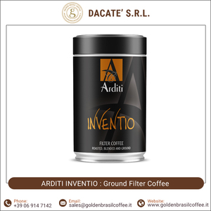Filtre moulu torréfié Arabica d'origine italienne ARDITI INVENTIO grains de café 250g pour machine à café filtre 12 pièces par boîte - Product Image 2