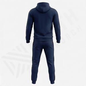 ชุดวอร์ม OEM เสื้อฮู้ดดี้ ชุดกีฬาผู้ชาย แบบสลิมฟิต สวมใส่สบาย ชุดออกกำลังกาย ขายส่ง ชุดสองชิ้นเรียบๆ รับสกรีนโลโก้ - Product Image 2