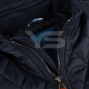 Sleeveless Winter Puffer <b>Jacket</b> for Men Hooded Stand Zipper Front <b>Smart</b> Casual Breathable Anti-Bacterial Nonwoven Fabric Solid - Product Image 5