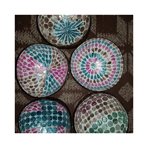 Cuenco artesanal de laca y cáscara de coco, material: cáscara de coco con laca; uso: decoración de estilo de vida; origen: fabricante de Vietnam - Product Image 2