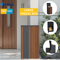 Boîte à colis personnalisée autoportante en acier galvanisé durable pour extérieur, maison, résidentiel, à poser sur le trottoir