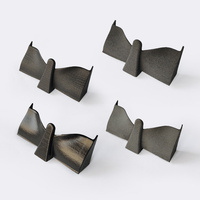 Pièces imprimées en 3D sur mesure en nylon SLS MJF, fibre de verre, carbone, finition chromée polie, options de finition de surface, service