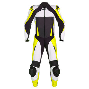 ชุดขี่มอเตอร์ไซค์หนัง PU สำหรับผู้ใหญ่ป้องกันการกระเด็นด้วยการแข่ง - Product Image 1