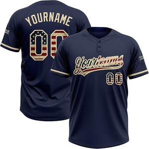 Camiseta de béisbol para hombre hecha a medida, diseño propio, sublimación, impresión digital, uniforme de equipo cosido para ropa de Softbol - Product Image 1