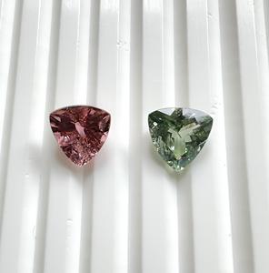 Turmalina de 2,80 quilates, trillón, 2 uds., piedra de corte facetada, calidad superior para joyería fina, fabricación de piedras preciosas naturales - Product Image 5