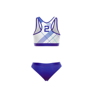 Soutien-gorge de sport personnalisé pour femmes, vêtements de sport, vêtements de volley-ball, uniformes de beach-volley, 100% polyester, couleur personnalisée, logo personnalisé
