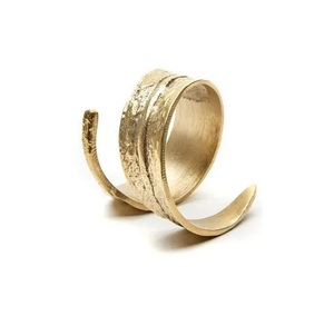 Anneau de serviette en métal forgé argenté et doré Décoration intérieure classique de luxe en aluminium pour mariages et fêtes - Product Image 3