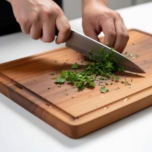 Natural Wooden Chopping Platter Board - Handcrafted with <b>Indian</b> artisans -ARTWORK MAESTRO - Product Image 2