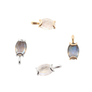 Labradorite argent sterling 925 forme ovale pendentif plaqué argent fabrication de bijoux pierre taillée juin pierre de naissance mois et signes du zodiaque - Product Image 5