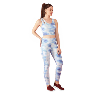 Conjunto Deportivo Sin Costuras de Cintura Alta para Mujer, Ropa de Gimnasio, Conjunto de Yoga para Mujer, Ropa Deportiva de Spandex y Poliéster, Traje de Yoga - Product Image 2