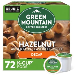 Cápsulas de café descafeinado Green Mountain Coffee Roasters con sabor a avellana, compatibles con Keurig, tostado claro, 72 unidades - Product Image 3