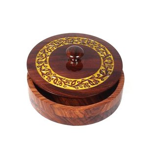 Caja de Roti de madera hecha a mano de primera calidad con superficie lisa pulida Caja de Roti de madera redonda elegante para mesa de cocina a bajo precio - Product Image 4