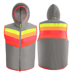 เสื้อกั๊กนิรภัยโพลีเอสเตอร์แบบไม่มีแขน มองเห็นได้ชัดเจน พร้อมแถบสะท้อนแสง ได้รับการรับรองมาตรฐาน CE แห้งเร็ว สำหรับคนงานก่อสร้างและงานกลางแจ้ง - Product Image 3