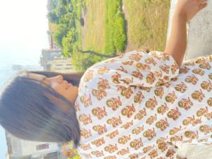 Impresionante aspecto clásico Vintage occidental desgaste flor estampado verano largo Maxi vestido mujeres Split cuello en V Floral Maxi vestidos artículo conjunto - Product Image 6