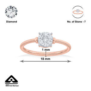Bague décontractée en diamant avec pierres incrustées - Product Image 6