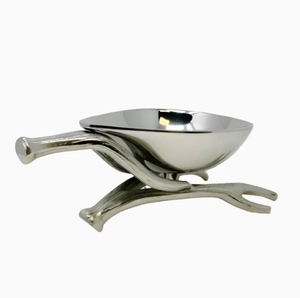 Classy serve ware decor silver <b>snack</b> <b>bowl</b> deer wedding table decor dessert dry fruits serving <b>bowls</b> home kitchen dining table - Product Image 2