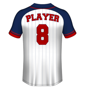 Maillot de baseball à manches courtes unisexe à impression complète OEM 100% chemises en polyester uniforme de sport à séchage rapide avec respirant grande taille - Product Image 4