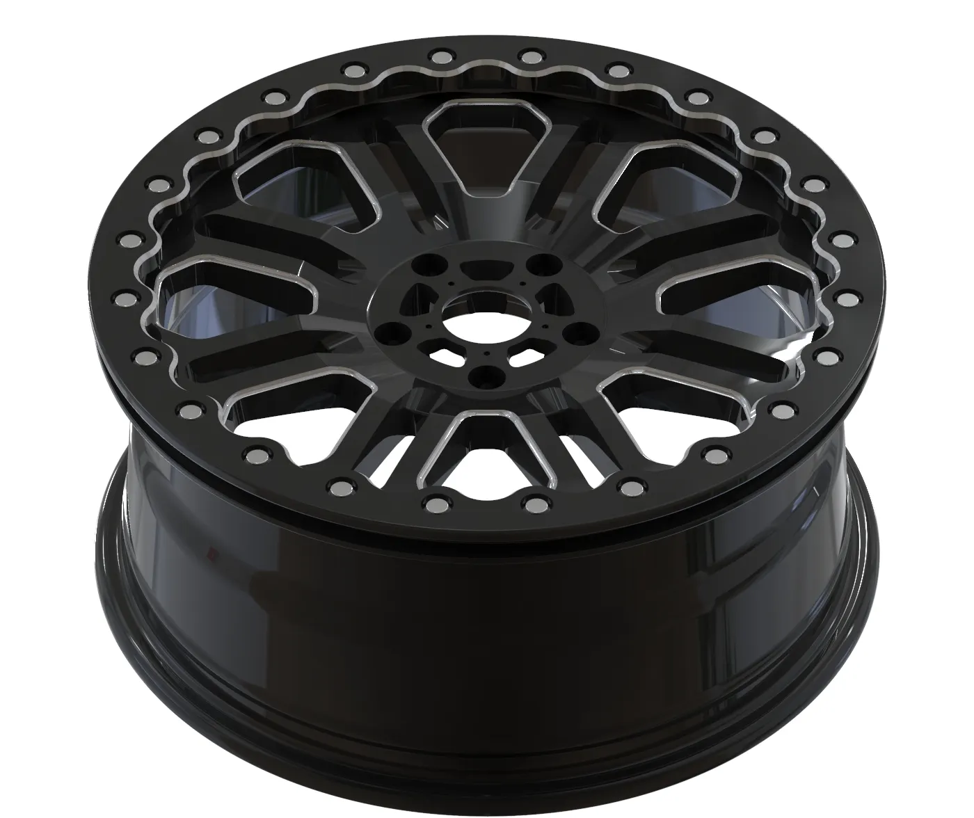 4x4 UTV Off Road Buggy 17x7 5x114.3 ATVs und UTVs cerchi per Polaris RZR Pro R e RZR Turbo R