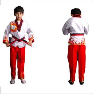 Unisex personalizable MMA Karate Taekwondo llama fuego uniforme mejor calidad Algodón ropa deportiva con logotipo personalizado opciones OEM - Product Image 2