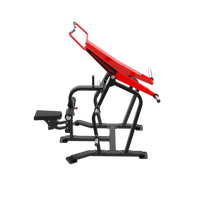 Máquina de Pesas con Placas QL Fitness, Construcción de Acero Ajustable, Uso Comercial, Color Rojo y Negro