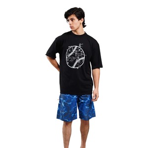 Vente en gros 100% coton biologique T-Shirt homme sérigraphie personnalisée conception goutte épaule col montant coupe surdimensionnée - Product Image 5