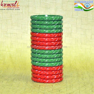 Pulsera tallada en resina verde Vintage para niños con diseño de coral y banda de cuerda, ideal para bodas, fiestas y regalos - Product Image 4