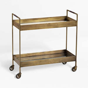 Carrito de Bar Metálico Decorativo para Hotel, Muebles de Hotel, Carrito de Bar de Cocina de Lujo, Carrito de Latón, Carrito de Servicio de Cocina - Product Image 2