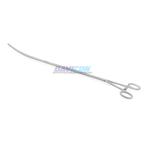 Pinza DeBakey Toracoscópica de Acero Inoxidable, Curva de 100 mm, Mandíbulas Atraumáticas 1x2, Eje de 10 mm, con Trinquete, Longitud de Trabajo de 28.8 cm (14.75 pulgadas) - Product Image 3