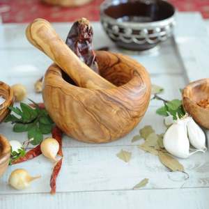 Nuevo mortero y Maja de madera popular para el hogar, restaurante, accesorios de cocina, herramientas de hierbas y especias, trituradora de Medicina de granito - Product Image 2