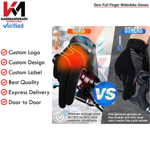 Gants de sécurité pour moto, imperméables, coupe-vent, antidérapants, gants d'hiver pour la conduite avec protection des jointures en fibre de carbone - Product Image 3