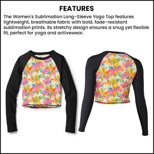 Chemise athlétique à manches longues personnalisée pour femmes, haut de yoga, entraînement à séchage rapide et compression pour la course et le sport - Product Image 5