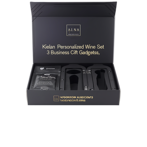 Set Vino Personalizzato Kieran con 3 Accessori - Gadget Regalo Aziendale - Product Image 3