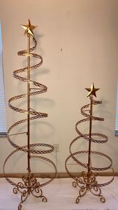 <b>Tree</b> <b>Stand</b> Metal Decorative Spiral <b>Tree</b> for Home Decor Premium Christmas Display <b>Stand</b> Iron Festive Metal <b>Tree</b> Centerpiece - Product Image 3