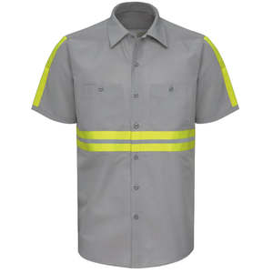 Safety Wear Custom Made Polyester Long Sleeves <b>T</b>-<b>shirt</b> Workwear Construction <b>High</b> <b>Vis</b> Fluorescent <b>t</b>-<b>shirts</b> Reflective Stripe - Product Image 1