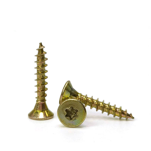 Tornillo Autorroscante de Cabeza Plana Torx Chapado en Oro M1 M1.2 M1.4 M1.6 M2 M2.5 M3 M3.5 M4 M5 M6 - Product Image 1