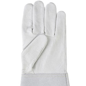 Gants de soudage Tig XL imprimés avec logo personnalisé, cuir de vache fendu résistant à la chaleur, équipement manuel de protection à vendre - Product Image 4