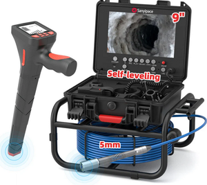 NUEVO SANYIIPACEE Cámara de Inspección de Alcantarillado con Cable Flexible de 9 Pulgadas y Contador de Metros - Product Image 2