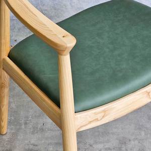 Fauteuil d'appoint scandinave avec siège rembourré et structure en bois de frêne pour la maison, le bureau ou l'hôtel (GCF208) - Product Image 4