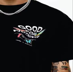 Custom Logo 280g Oversized Men's Tee 100% Cotton Summer Casual Wear DTG Embroidery Silk Screen Printing Heavy Cotton T-Shirt - Product Image 3